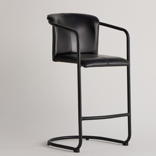 Industrial bar stool - bar, black
