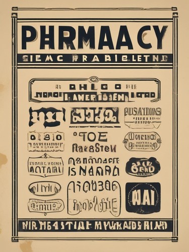 Vintage pharmacy sign - sign,