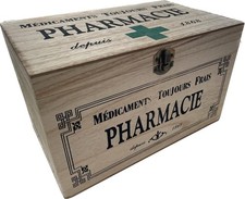 Wooden First Aid Storage Box