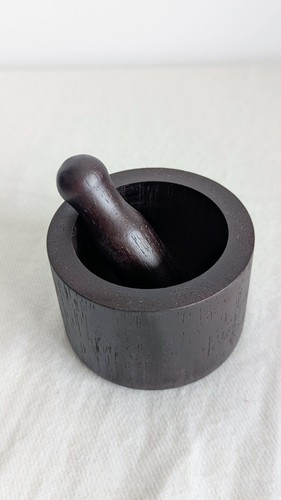 Wooden pestle and mortar mini - wooden,