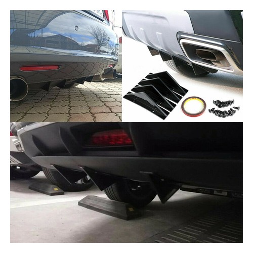 4pcs car rear bumper - car, diffuser