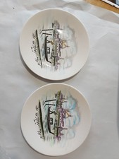 Washington Pottery Pair Of Plates 7"