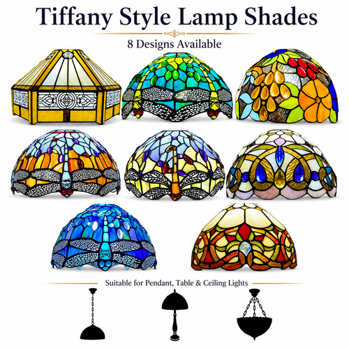 Tiffany style stained - 10",