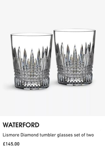 Waterford diamond tumbler - waterford,