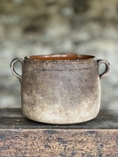 Antique French Vallauris Earthenware Cooking Pot