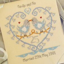 Silver Bells Wedding Anniversary Counted Cross Stitch Kit - Nia