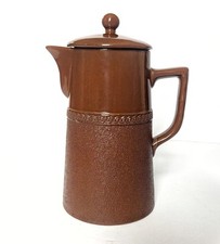 Lovatt Langley Ware Brown Leadless Glaze Ceramic Coffee Pot - No Chips or Cracks