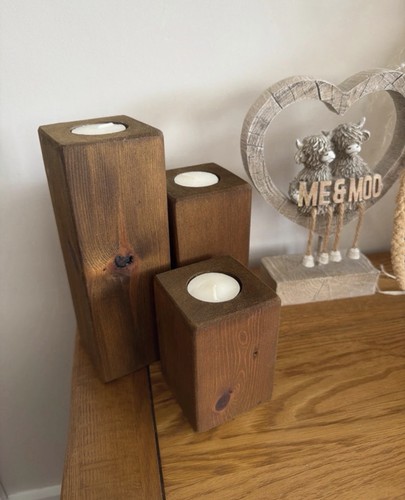 Dark oak stained solid wooden - dark,