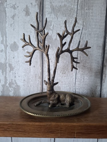 Vintage stag trinket dish