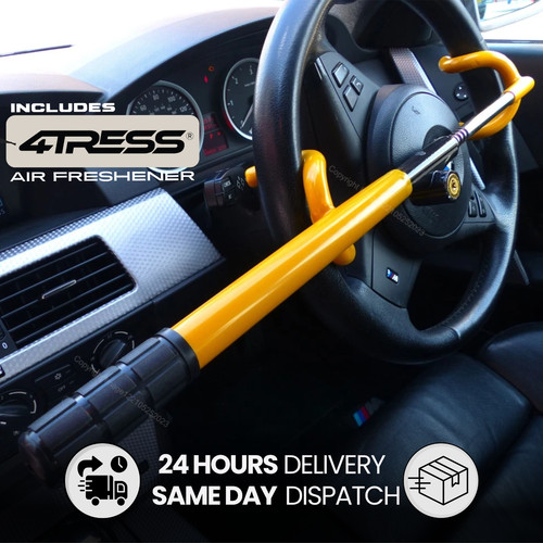 Car steering wheel lock - car, double