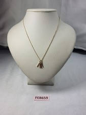 H&M Gold Bar Pendant Necklace Costume Jewellery FEB659