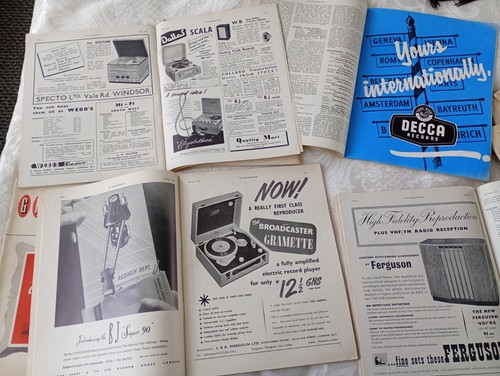 16x 1950 gramophone - gramophone, magazine