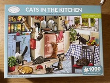 Otter House - Cats In The Kitchen 1000 Piece Jigsaw Puzzle - (5017680047091)