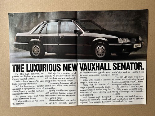 Vauxhall senator poster - vauxhall,