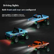 Mini RC Monster Truck USBC Rechargeable Underflow with Trailer 1:64 Scale Gift