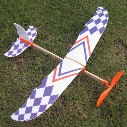 Rubber band powered glider - band,