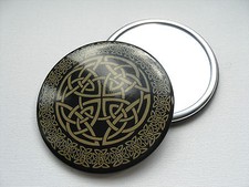 Celtic Design Button MIRROR
