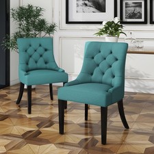 Set of 2 Tufted Dining Chairs