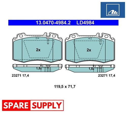 Brake pad set disc - pad,