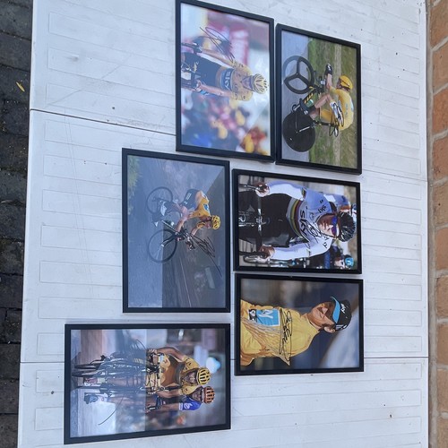 Lot framed autographed - 5,