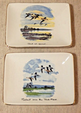 Two Midwinter Peter Scott Pin Dishes. Teal and Pintail