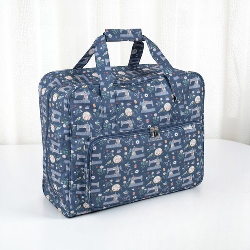 Blue sewing machine - machine, carry