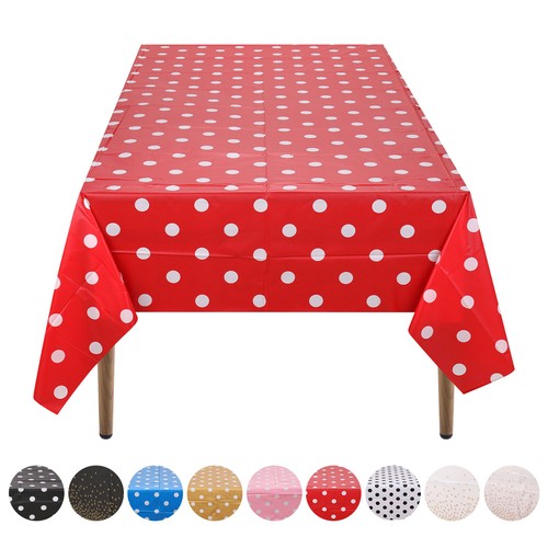 Polka dot tablecloth 137x274cm - polka,