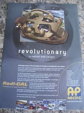 REVOLUTIONARY RADICAL NEW CALIPER AP RACING COVENTRY 2008 ADVERT A4 FILE 23