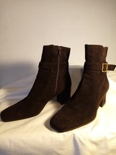 Bally brown suede ankle boots