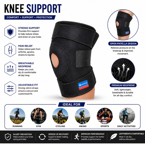 Knee support compression hns - knee,