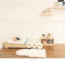 Montessori Wooden Floor bed For Toodler (single)