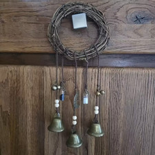 Pagan Wicca Witch Protection 3 Bells Beads Charms Handmade Hanging Decoration