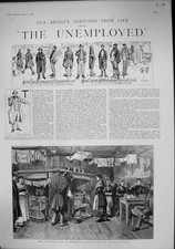 Old 1886 Kitchen Common Lodging House Spitalfields Unemployed Beggars Victorian