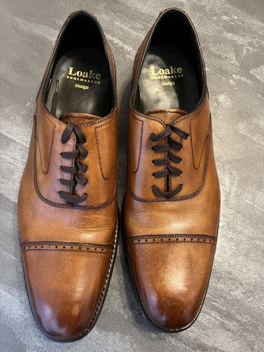 Loake atherton tan derby shoes - tan,