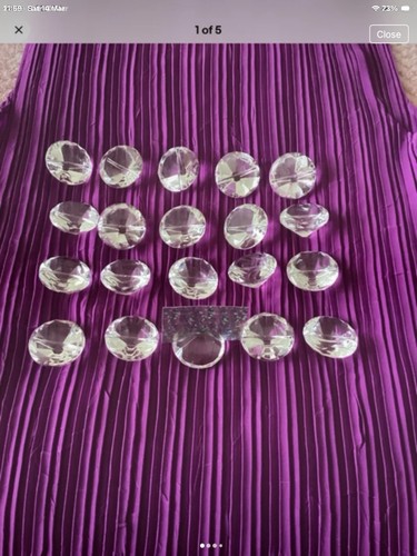 Beautiful diamond shaped glass