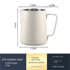 Stainless Steel Coffee Milk Frothing Pitcher Jug Latte Barista Cafe Scale Tool