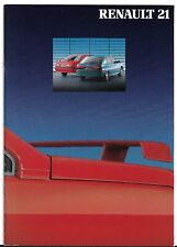 Renault 21 Saloon & Hatchback 1990-1991 UK Brochure Turbo Quadra TXi TXE GTX GTS