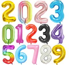 Giant Foil Number Balloons letter Air Helium Birthday Age Party Wedding 32" UK