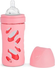 Twistshake Anti Colic Glass Baby Bottle Infant Feeding Bottle BPA Free 260 ml