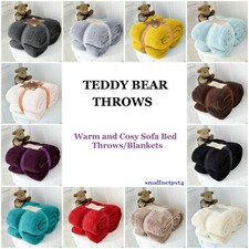 TEDDY BEAR FLEECE THROW OVER