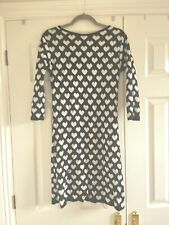 Tkmaxx Black & Cream Heart Women’s Dress Size 8-10 New 