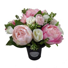 Artificial Peony & Rosebud in