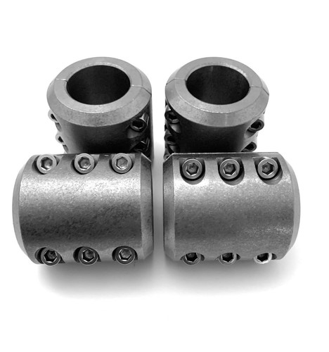 Steel tube clamps - tube, on