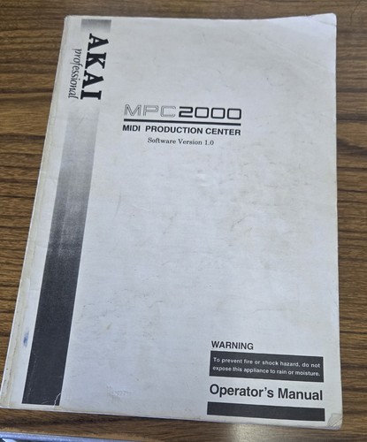 Akai mpc2000 operator manual - akai,