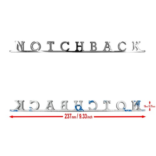 Fits type notchback - 3,