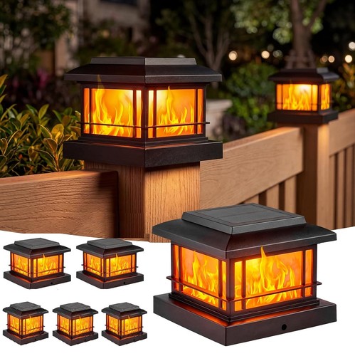 Led solar deck post cap - solar,