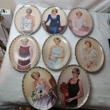 SET OF 8 PRINCESS DIANA PLATES