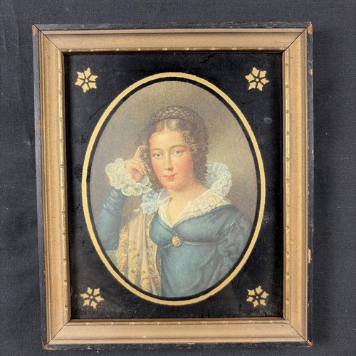 Antique miniature painting - miniature,