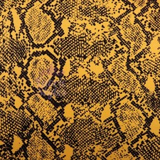 Mustard Snake Print Viscose