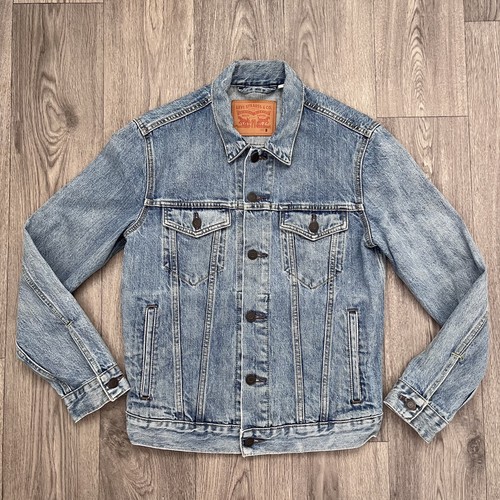 Levi men blue denim jacket - blue,